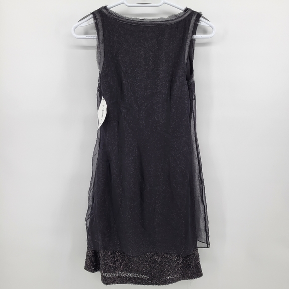 Badgley Mischka mark and James sequin mini dress black XS nwt - Picture 2 of 4